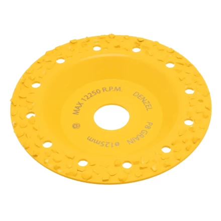 Чашка твёрдосплавная зачистная,125 мм, Плоская, крупное зерно #8// Denzel 72974 купить в Губкинске