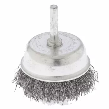 Щетка для дрели 75 мм &quot;чашка&quot; со шпилькой витая проволока  СИБРТЕХ 744787 купить в Губкинске