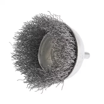 Щетка для дрели 75 мм &quot;чашка&quot; со шпилькой витая проволока  СИБРТЕХ 744787 купить в Губкинске