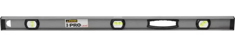 Уровень STAYER "PROFESSIONAL" I-PROLevel, усилен рельс с ручками, утолщен особопрочн профиль, точность 1мм/м, 3 ампулы, 100см 3477-100 купить в Губкинске