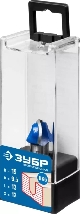 ЗУБР 19 x 13 мм, радиус 9.5 мм, фреза пазовая галтельная, Профессионал (28751-19-13) купить в Губкинске