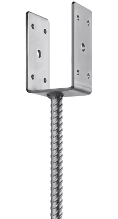 ЗУБР ОС-U, 71 x 120 x 60 мм, U-образное основание столба (310286-070) купить в Губкинске