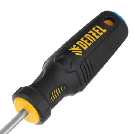 Отвертка SL5x150 мм, CrV, трехкомпонентная рукоятка Denzel 12197 купить в Губкинске