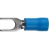 Наконечник СВЕТОЗАР для кабеля,изолированный,с вилкой,синий, вн. d 4,3мм,под болт 6мм,провод 1,5-2,5мм2, 27А,10шт 49420-25 купить в Губкинске