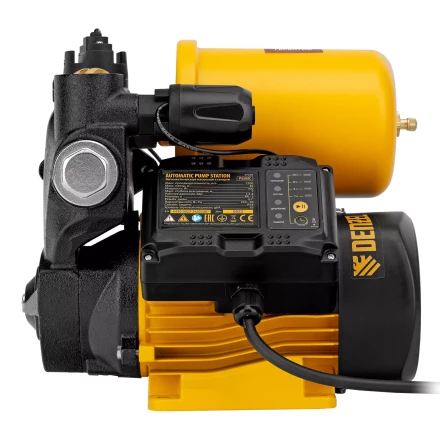 Насосная станция Denzel PS500C, 500 Вт, напор 35 м, 2200 л/ч, ресивер 2 л, блок управления 97249 купить в Губкинске