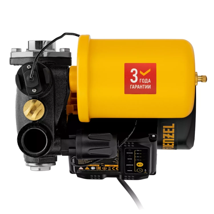Насосная станция Denzel PS500C, 500 Вт, напор 35 м, 2200 л/ч, ресивер 2 л, блок управления 97249 купить в Губкинске