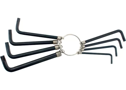 Набор ключей шестигранных имбусовых TORX  9шт:T10,15,20,25,27,30,40,45,50, оксидированные, на кольце  SPARTA 112667 купить в Губкинске