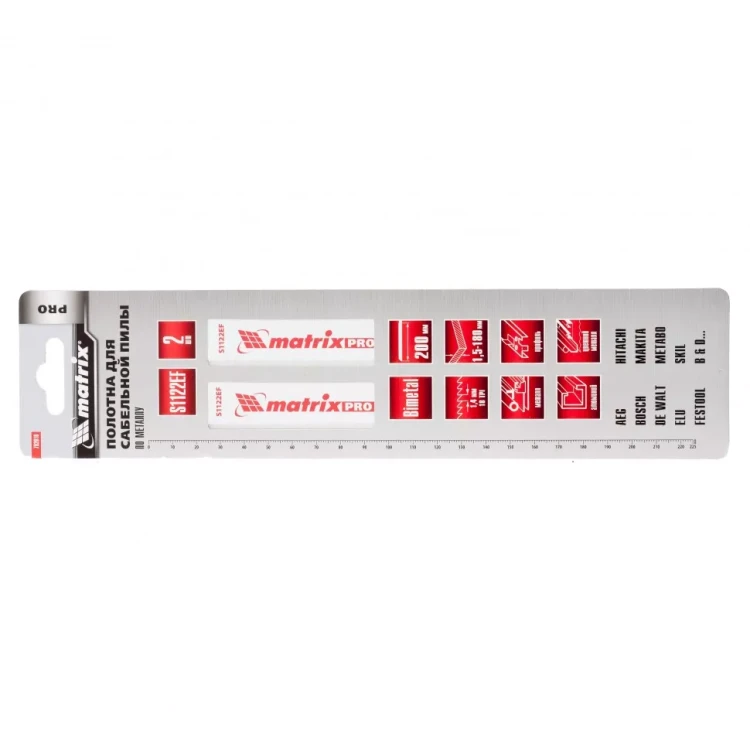 Полотна по металлу для сабельной пилы S1122EF 200/1,4мм Bimetal 2 штуки PRO Matrix 782010 купить в Губкинске