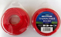 Леска "Квадрат" скрученный квадрат 3 мм красная 15 метров Patriot