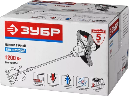 Миксер строительный 2 скорости ЗМР-1200Э-1 серия ПРОФЕССИОНАЛ купить в Губкинске