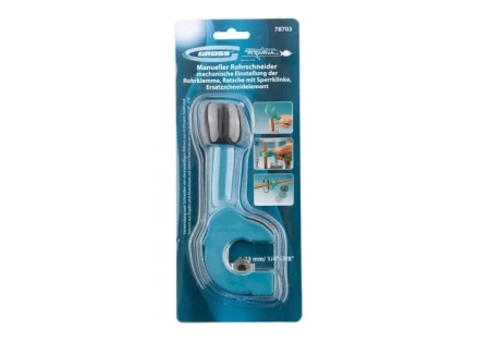 Труборез ручной "PIRANHA" 6-23 мм (1/4"-7/8") механическая регулировка зажима трубы GROSS 78703 купить в Губкинске