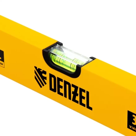 Уровень алюминиевый, 1000 мм, фрезерованный, 3 глазка Denzel 33683 купить в Губкинске