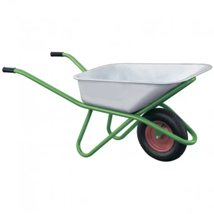 Тачка садово-строительная усиленная грузоподъемность 200 кг объем 90 л Kronwerk 689418 купить в Губкинске