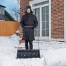 Движок для уборки снега пластиковый Сибртех, 695 х 540 х 1460 мм, стальная рукоятка, Россия 615935 купить в Губкинске