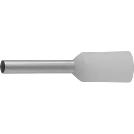 Наконечник СВЕТОЗАР штыревой, изолированный, для многожильного кабеля, белый, 0,75 мм2, 25шт 49400-07 купить в Губкинске