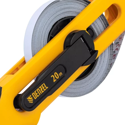 Рулетка геодезическая Denzel 20 м х 13 мм, открытый корпус, металлическая лента, 31490 купить в Губкинске