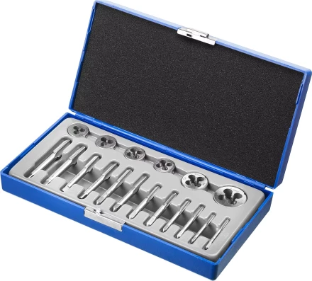 Набор ЗУБР &quot;МАСТЕР&quot; с металлорежущим инструментом, в пластиковом боксе 18 предметов 28120-H18 купить в Губкинске