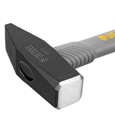 Молоток слесарный, 1000 г Denzel, кованый, фибергласовая рукоятка c TPR покрытием 10490 купить в Губкинске