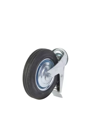 Колесо поворотное SCtB 80 200 мм резина с болтом и тормозом (F) 1027181 купить в Губкинске