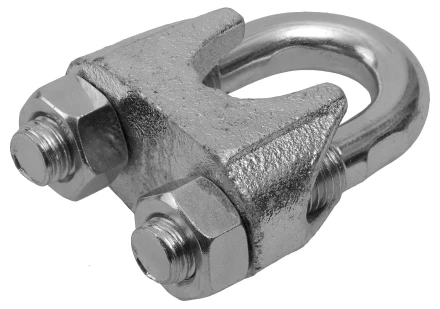 Зажим троса ЗУБР "ПРОФЕССИОНАЛ" DIN 741, оцинкованный, 19мм, 8 шт 4-304415-19 купить в Губкинске