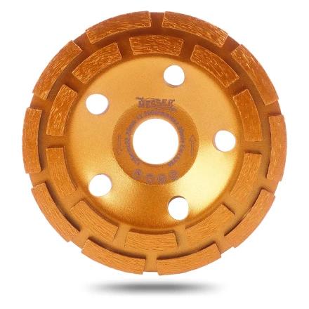 Двурядная алмазная шлифовальная чашка MESSER VZ по бетону и граниту купить в Губкинске