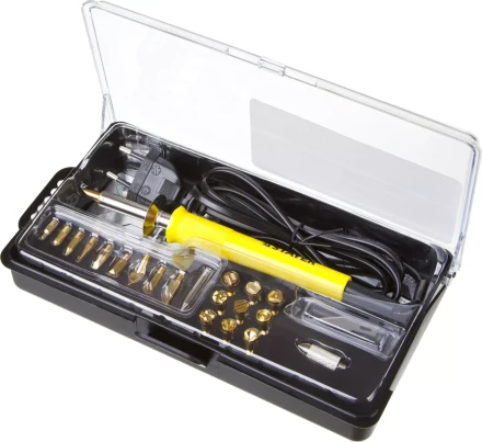 Прибор для выжигания STAYER &quot;PROFESSIONAL&quot;, 3в1, с набором насадок 20шт 45227 купить в Губкинске