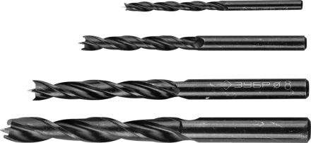 ЗУБР. Набор сверл по дереву, 4шт, 4-6-8-10 мм 29421-H4 купить в Губкинске