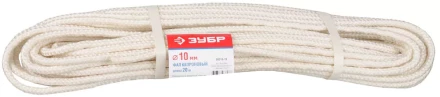 Фал ЗУБР капроновый, d=10,0 мм, 20 м, 2000 кгс, 51 ктекс 50210-10 купить в Губкинске