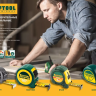 Рулетка KRAFTOOL "Kraft-Max", длинный вылет, нейлон покрытие, упрочненный двухкомп корпус, 8м/27мм 34127-08-27 купить в Губкинске