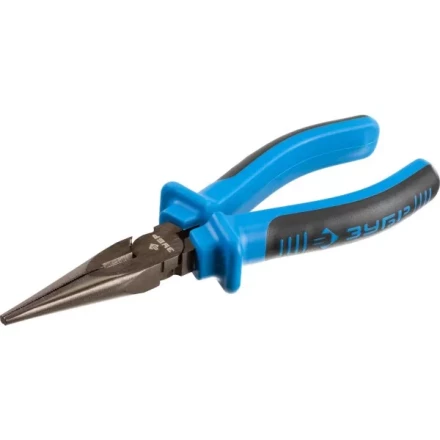 Тонкогубцы ЗУБР эксцентриковое расположение шарнира, особостойкое спец. покрытие Н12Х1 (никель/хром), двухкомпонентные рукоятки, 160мм 2201-3-16_z01 купить в Губкинске