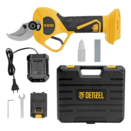 Секатор аккумуляторный, бесщет., CP-40BL, Li-Ion, 20 В, лезвия SK5 // Denzel 59438 купить в Губкинске