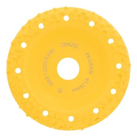 Чашка твёрдосплавная зачистная,125 мм, Наклонная, крупное зерно #8// Denzel 72976 купить в Губкинске