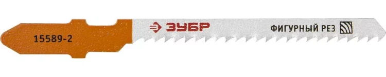Полотна ЗУБР "ЭКСПЕРТ", T119BO, для эл/лобзика, HCS, по дереву, фигурный рез, EU-хвост., шаг 2мм, 50мм, 2шт 15589-2_z01 купить в Губкинске