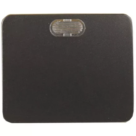 Выключатель СВЕТОЗАР &quot;ГАММА&quot; с подсветкой, одноклавишный, без вставки и рамки, цвет темно-серый металлик, 10A/~250B SV-54131-DM купить в Губкинске