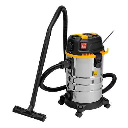 Пылесос строительный Denzel 28203 RVC30, 1400 Вт, бак 30 л, шланг 3 м, розетка с автосинхр. купить в Губкинске
