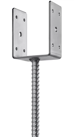 ЗУБР ОС-U, 91 x 120 x 60 мм, U-образное основание столба (310286-090) купить в Губкинске