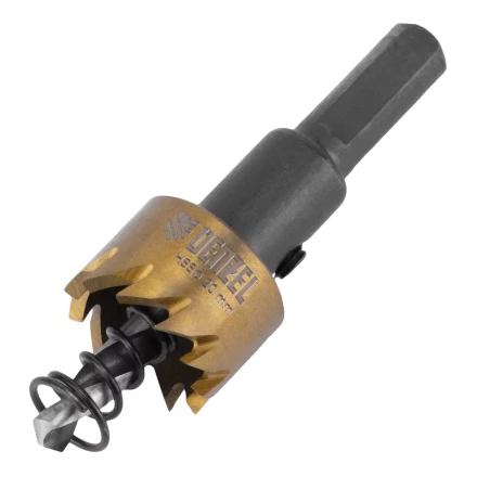 Коронка по металлу HSS, 20 мм, нитридтитановое покрытие Denzel 724101 купить в Губкинске