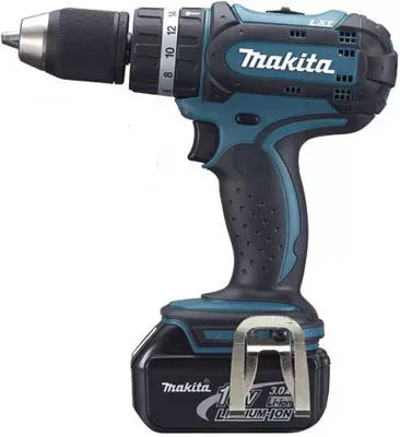 Аккумуляторная ударная дрель-шуруповерт Makita BHP452RFE купить в Губкинске