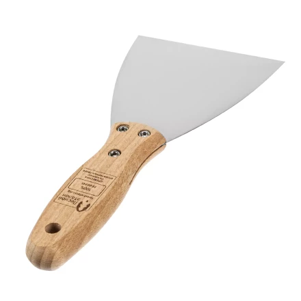 Шпательная лопатка из нержавеющей стали, 100 мм, буковая рукоятка, EFP Matrix 85617 купить в Губкинске