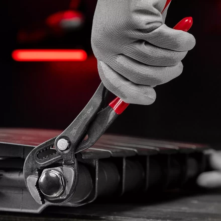 Клещи переставные 250 мм Matrix, кнопочный механизм, хром-ванадий, обливные рукоятки 17926 купить в Губкинске