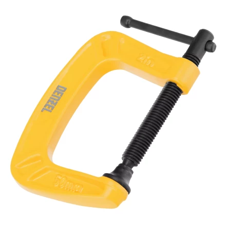 Струбцина G-образная Denzel, усиленная, 50 мм, 20641 купить в Губкинске