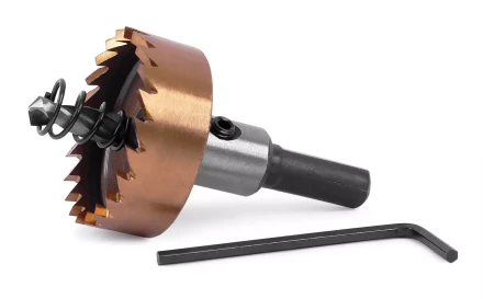 HSS-TiN коронка MESSER 35мм с центр. сверлом и толкающей пружиной для  лист. материала  до 2 мм ц/х купить в Губкинске