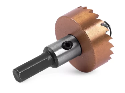 HSS-TiN коронка MESSER 35мм с центр. сверлом и толкающей пружиной для  лист. материала  до 2 мм ц/х купить в Губкинске