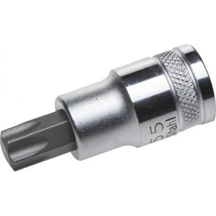 Торцовая бита-головка KRAFTOOL &quot;INDUSTRIE QUALITAT&quot;, материал S2, TORX, сатинированная, 1/2&quot;, Т55 27905-55_z01 купить в Губкинске