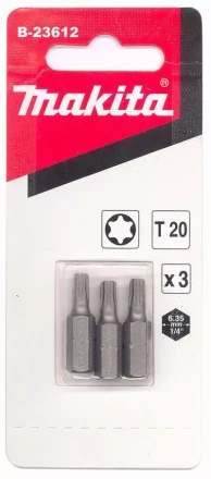Биты Makita Тоrх Т20 25мм 3шт (B-23612) купить в Губкинске