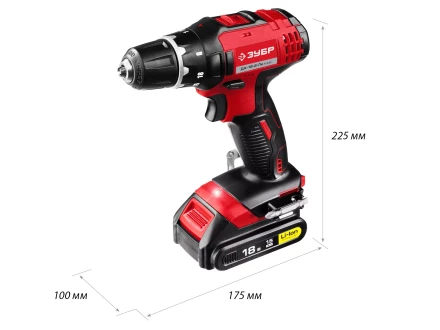 Дрель-шуруповерт 2 АКБ ДА-18-2-Ли КНМ2 серия МАСТЕР купить в Губкинске
