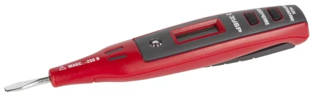 Тестер ЗУБР цифровой со световым индикатором, 12-220В, 140мм 59700 купить в Губкинске