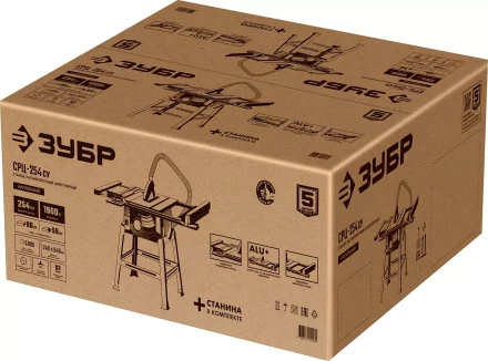 ЗУБР d 254 мм, 1900 Вт, распиловочный станок с удлинителем (СРЦ-254су) купить в Губкинске