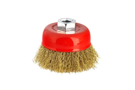Кордщетка HAMMER чаша 65мм для УШМ гофрированная латунированная сталь (207-101) купить в Губкинске