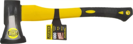 Топор-колун STAYER &quot;PROFESSIONAL&quot; кованый с двухкомпонентной фиберглассовой рукояткой, &quot;ушастый&quot;, 1кг/450мм 20623-10 купить в Губкинске